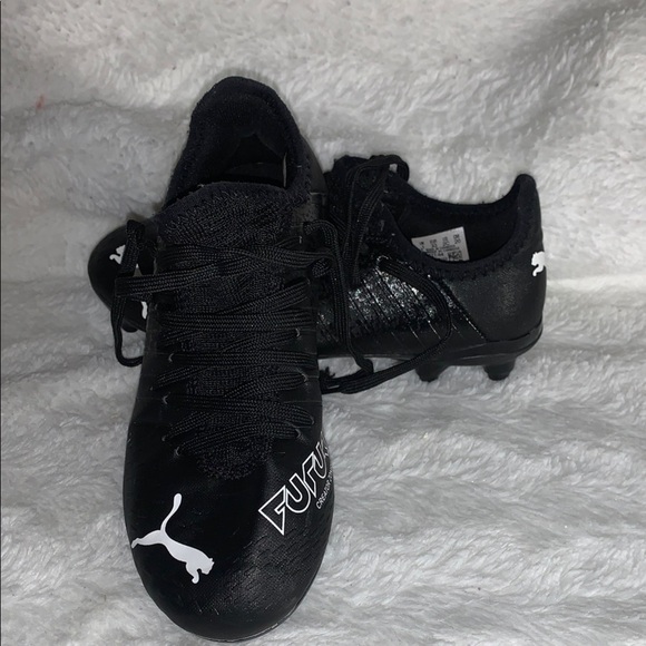Puma Other - Puma FUTURE Black Cleats with White Logo